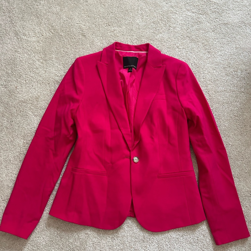 Banana Republic Vibrant Pink Blazer